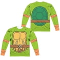 thumbnail image 1 of Trevco NICK1021FB-ALPP-5 TMNT & TMNT Michelangelo Costume Long Sleeve Adult Poly Crew T-Sjirt, White - 2X, 1 of 1