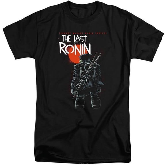 Trevco NICK1096-ATT-6 Teenage Mutant Ninja Turtles & Red Sun Ronin Short Sleeve Adult Tall 18-1 T-Shirt, Black - 3X