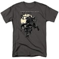 thumbnail image 1 of Trevco NICK1098-AT-6 Teenage Mutant Ninja Turtles & Casey Marie Jones Leaping Short Sleeve Adult 18-1 T-Shirt, Charcoal - 3X, 1 of 1