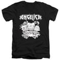 thumbnail image 1 of Trevco NICK237-AV-3 Rugrats & Angelica Pickles Rocks Short Sleeve Adult V-Neck 30-1 T-Shirt, Black - Large, 1 of 1