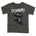 thumbnail image 1 of Trevco NICK284-TT-3 TMNT & TMNT Leonardo Short Sleeve Toddler T-Shirt, Charcoal - Large 4T, 1 of 1