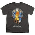 thumbnail image 1 of Trevco NICK304-YT-3 Avatar the Last Airbender & Team Avatar Short Sleeve Youth 18-1 T-Shirt, Charcoal - Large, 1 of 1