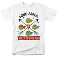 thumbnail image 1 of Trevco NICK329-AT-6 Teenage Mutant Ninja Turtles & Pizza Is Forever Short Sleeve Adult 18-1 T-Shirt, White - 3X, 1 of 1