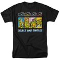 thumbnail image 1 of Trevco NICK331-AT-1 Teenage Mutant Ninja Turtles & Select Your Turtles Short Sleeve Adult 18-1 T-Shirt, Black - Small, 1 of 1