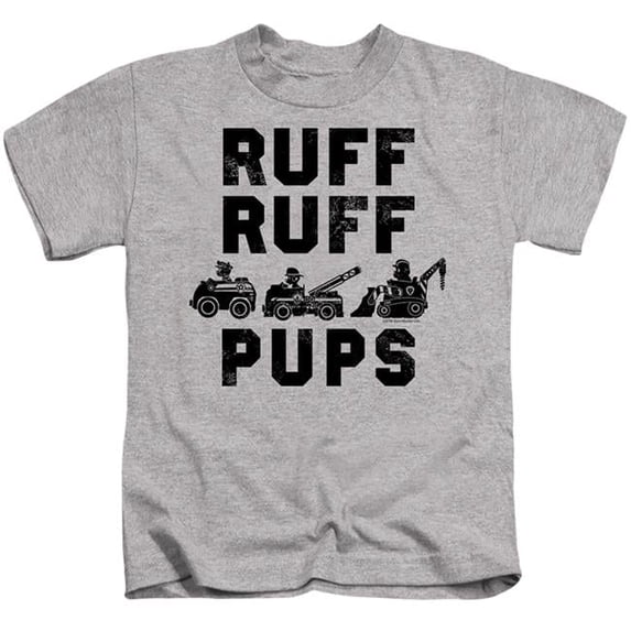 Trevco NICK410-KT-3 Paw Patrol & Ruff Pups Short Sleeve Juvenile 18-1 T-Shirt, Athletic Heather - Large 7