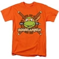 thumbnail image 1 of Trevco NICK422-AT-4 Teenage Mutant Ninja Turtles & Michelangelo Since 1984 Short Sleeve Adult 18-1 T-Shirt, Orange - Extra Large, 1 of 1