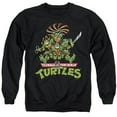 thumbnail image 1 of Trevco NICK462-AS-1 Teenage Mutant Ninja Turtles & Manga Turtles-Adult Crewneck Sweatshirt, Black - Small, 1 of 1