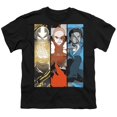 thumbnail image 1 of Trevco NICK628-YT-2 Avatar & Triple Bender Short Sleeve Youth 18-1 T-Shirt, Black - Medium, 1 of 1