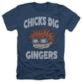 thumbnail image 1 of Trevco NICK748-UKHA-4 Rugrats & Chicks Dig Gingers-UK Heather T-Shirt, Navy - Extra Large, 1 of 1