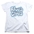 thumbnail image 1 of Trevco NICK762-WT-3 Blues Clues Vintage Logo Short Sleeve Women T-Shirt, White - Large, 1 of 1