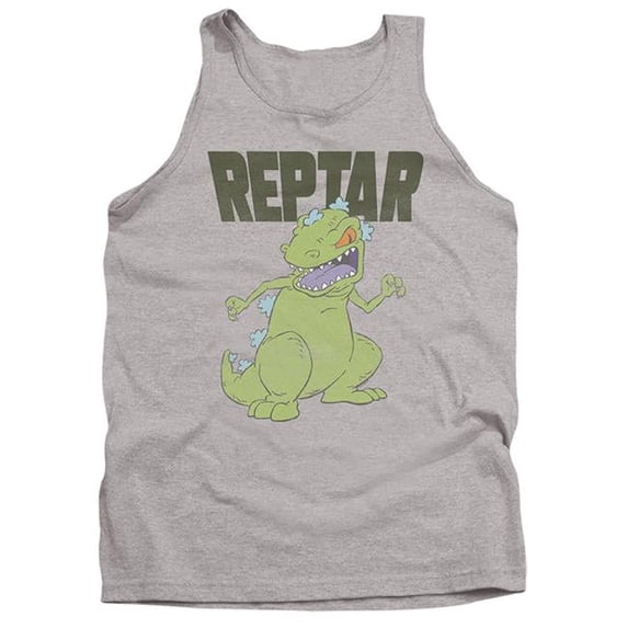 Trevco NICK768-TK-2 Rugrats & Reptar Big-Adult Tank Top, Athletic Heather - Medium