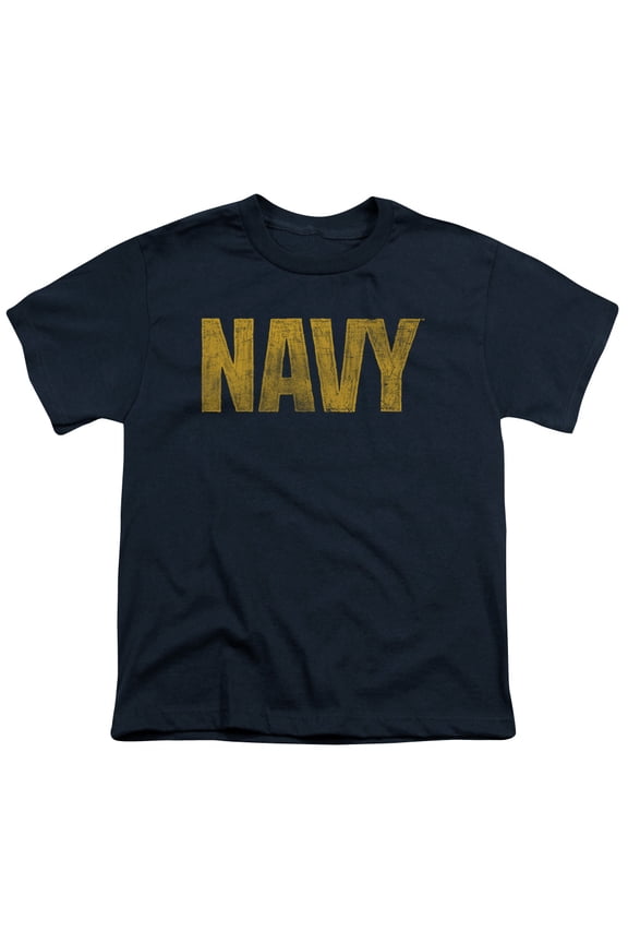 Navy-Logo Short Sleeve Youth 18-1 Tee- Navy - Small