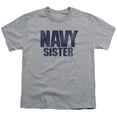 thumbnail image 1 of Trevco Navy-Sister Short Sleeve Youth 18-1 Tee- Athletic Heather - Small, 1 of 1