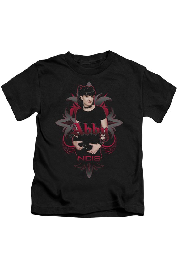 Ncis-Abby Gothic - Short Sleeve Juvenile 18-1 Tee - Black- Medium 5-6