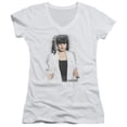 thumbnail image 1 of Trevco Ncis-Abby Skulls - Junior V-Neck Tee - White- Extra Large, 1 of 1