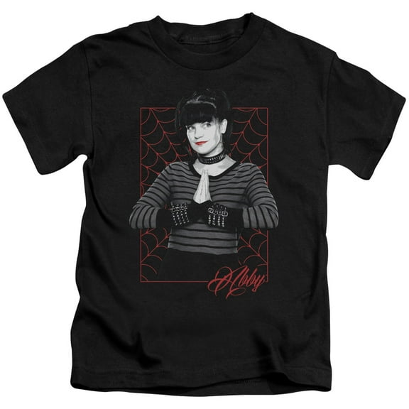 Trevco Ncis-Abby Webs - Short Sleeve Juvenile 18-1 Tee - Black- Small 4