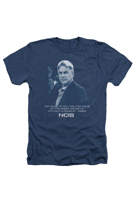 Ncis-Creek - Adult Heather Tee - Navy- Medium