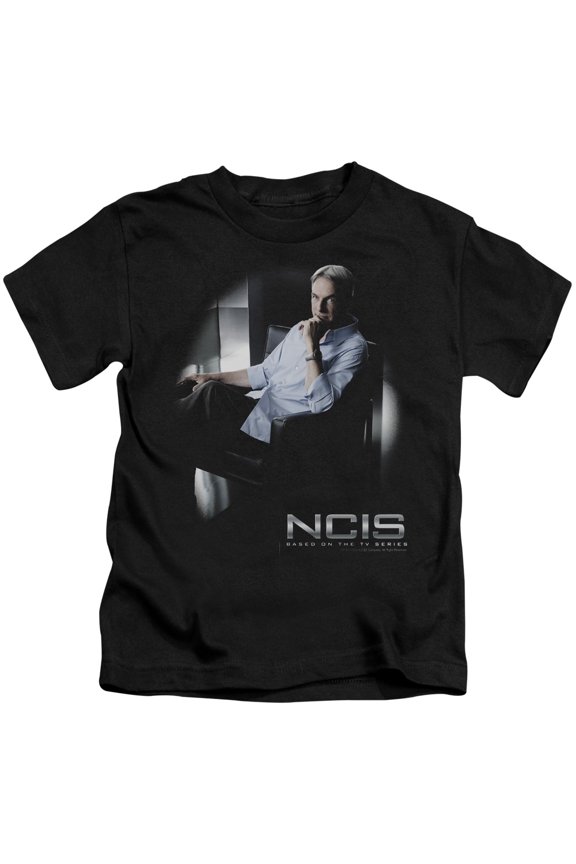Ncis-Gibbs Ponders - Short Sleeve Juvenile 18-1 Tee - Black- Large 7