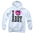 thumbnail image 1 of Trevco Ncis-I Heart Abby - Youth Pull-Over Hoodie - White- Large, 1 of 1
