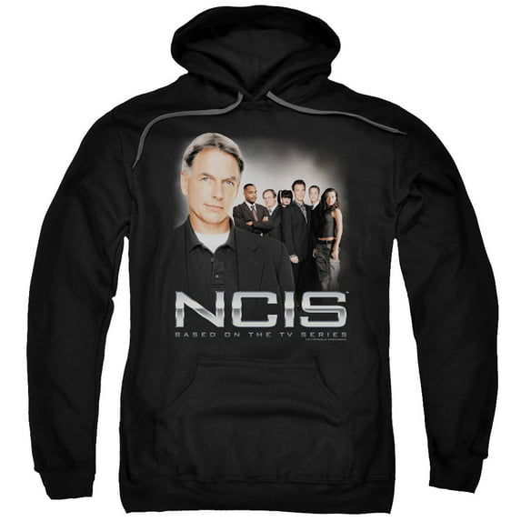 Trevco Ncis-Investigators - Adult Pull-Over Hoodie - Black- Extra Large