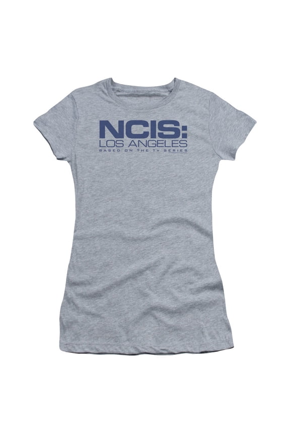 Ncis La-Logo - Short Sleeve Junior Sheer Tee - Heather- Small