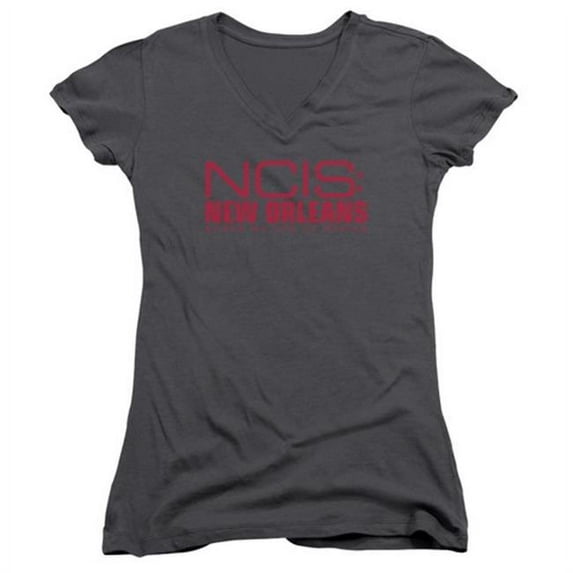 Trevco Ncis-New Orleans-Logo - Junior Tee - Charcoal- Extra Large