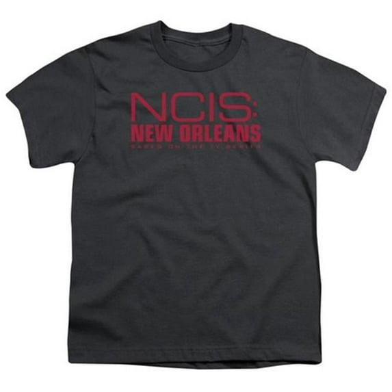 Trevco Ncis-New Orleans-Logo - Short Sleeve Youth 18-1 Tee - Charcoal- Small