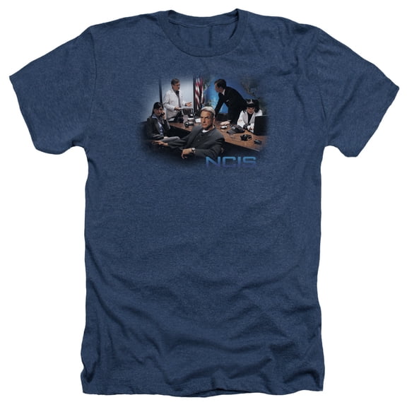 Trevco Ncis-Original Cast - Adult Heather Tee - Navy- Medium