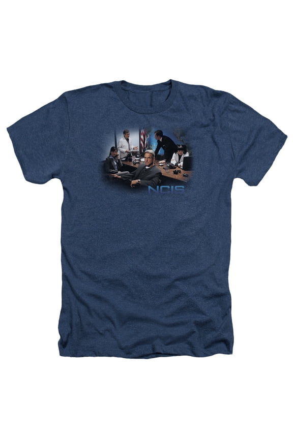 Ncis-Original Cast - Adult Heather Tee - Navy- Small