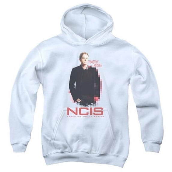 Trevco Ncis-Probie - Youth Pull-Over Hoodie - White- Medium