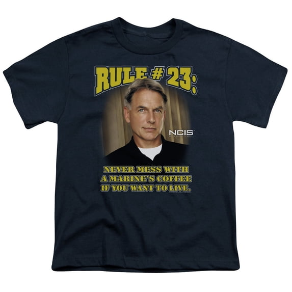 Trevco Ncis-Rule 23 - Short Sleeve Youth 18-1 Tee - Navy- Small