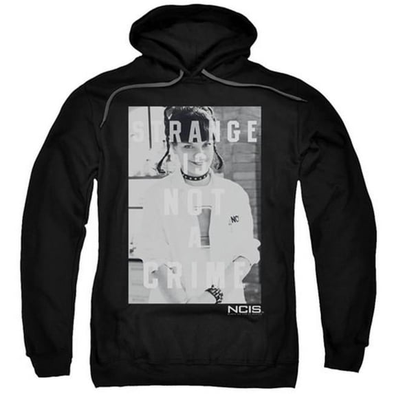 Trevco Ncis-Strange - Adult Pull-Over Hoodie - Black- Large