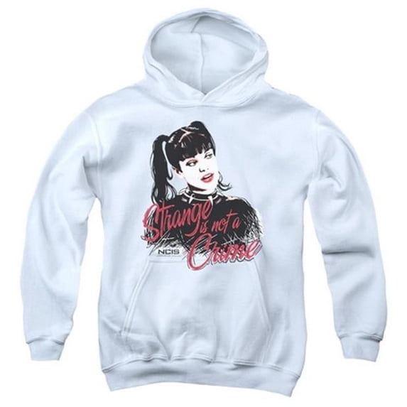 Trevco Ncis-Strange Is Not A Crime - Youth Pull-Over Hoodie - White- Medium
