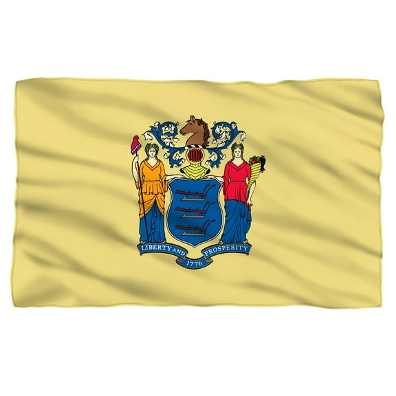 Trevco New Jersey Flag Fleece Blanket (36x58)