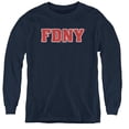 thumbnail image 1 of Trevco  NYC111C-YL-1 New York City & FDNY Youth Long Sleeve Tee Shirt - Navy, Small, 1 of 1