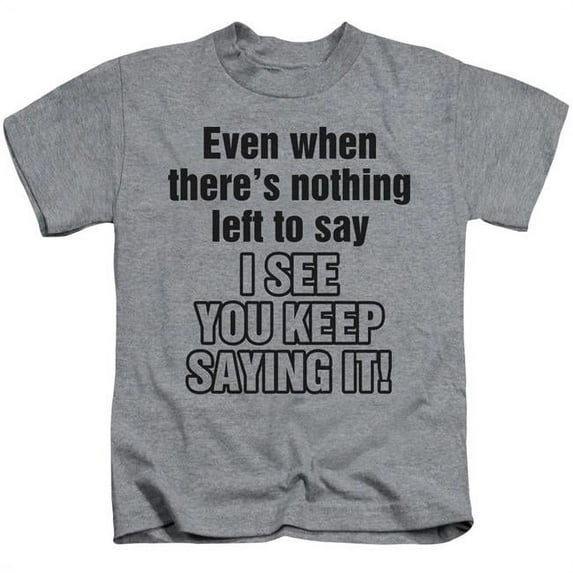 Trevco Nothing Left to Say-Short Sleeve Juvenile 18-1 T-Shirt, Athletic Heather - Small 4