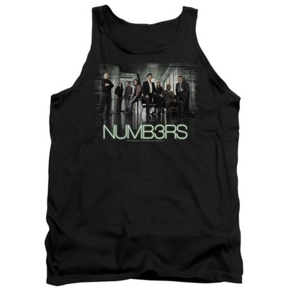 Trevco Numb3Rs-Numbers Cast - Adult Tank Top - Black- Small