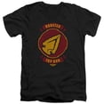 thumbnail image 1 of Trevco PAR812-AV-5 Top Gun-Maverick & Rooster Call Sign Short Sleeve Adult V-Neck 30-1 T-Shirt, Black - 2X, 1 of 1