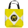 thumbnail image 1 of Trevco PWR160-TOTE1-13x13 13 x 13 in. Power Rangers & Yellow Ranger Tote Bag, White, 1 of 2