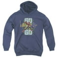 thumbnail image 1 of Trevco  PWR2405-YFTH-1 Power Rangers & Go Go Print Youth Hooded Sweatshirt, Navy - Small, 1 of 1