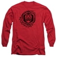 thumbnail image 1 of Trevco  PWR2410-AL-5 Power Rangers & Red Ranger Print Adult Long Sleeve T-Shirt, Red - 2X, 1 of 1