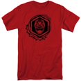 thumbnail image 1 of Trevco  PWR2410-ATT-4 Power Rangers & Red Ranger Print Adult Tall Fit Short Sleeve T-Shirt, Red - Extra Large, 1 of 1
