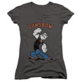 thumbnail image 1 of Trevco  PYE787-JV-2 Popeye & Gunshow-Junior V-Neck Cap Sleeve T-Shirt, Charcoal - Medium, 1 of 1