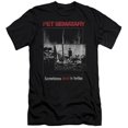 thumbnail image 1 of Trevco Pet Semetary-Cat Poster Short Sleeve Adult 30-1 Tee, Black - Large, 1 of 1