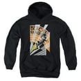 thumbnail image 1 of Trevco Power Rangers-Black Ranger Deco Youth Pull-Over Hoodie- Black - XL, 1 of 1