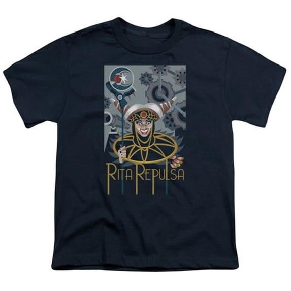 Trevco Power Rangers-Rita Deco Short Sleeve Youth 18-1 Tee- Navy - Large