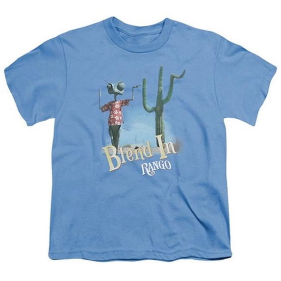 Trevco Rango-Blend In Short Sleeve Youth 18-1 Tee- Carolina Blue - Small