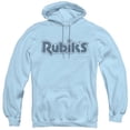 thumbnail image 1 of Trevco   Rubiks Cube & Rough Logo Adult Pull Over Hoodie, Light Blue - 2X, 1 of 1