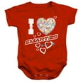 thumbnail image 1 of Trevco  SCC104-SS-1 Smarties & I Heart Smarties-Infant Snapsuit, Red - 6 Months, 1 of 1