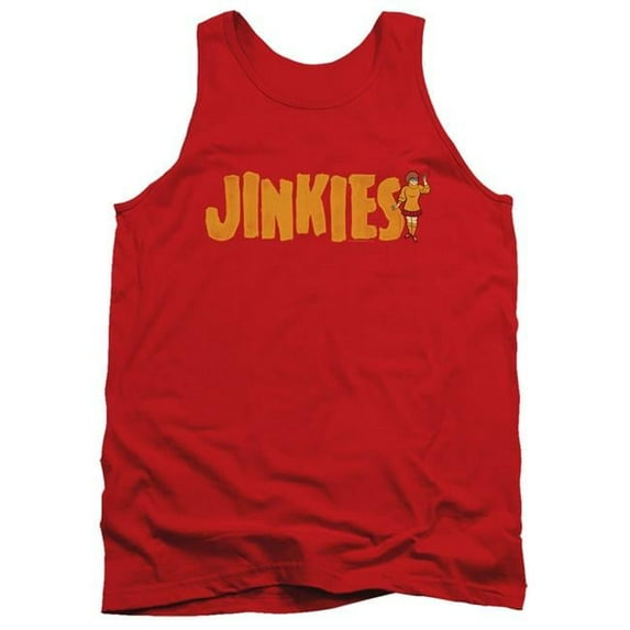 Trevco SD130-TK-5 Scooby Doo & Jinkies Adult Tank Top, Red - 2X